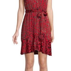 Red and black Leopard Dress by Alice + Olivia